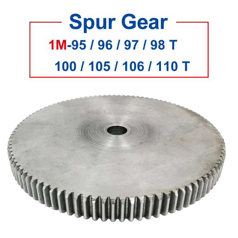 1 Piece spur Gear 1M95/96/97/98/100/105/106/110T rough Hole 10mm gear wheel 45#carbon steel Material