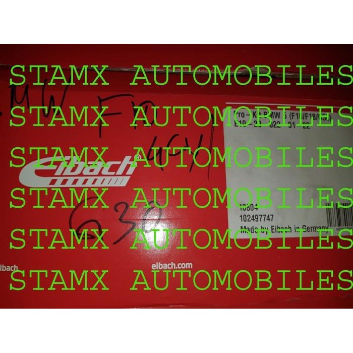 Stok Terbatas Per Ceper / Lowering Spring Original Asli Merk Eibach Germany Bmw Seri 5 F10 / G30 /