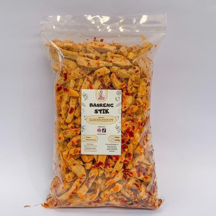 

1KG KERIPIK BASRENG STIK PEDAS DAUN JERUK DAN ORIGINAL KRIUK RENYAH GURIH JAJANAN CEMILAN KERUPUK