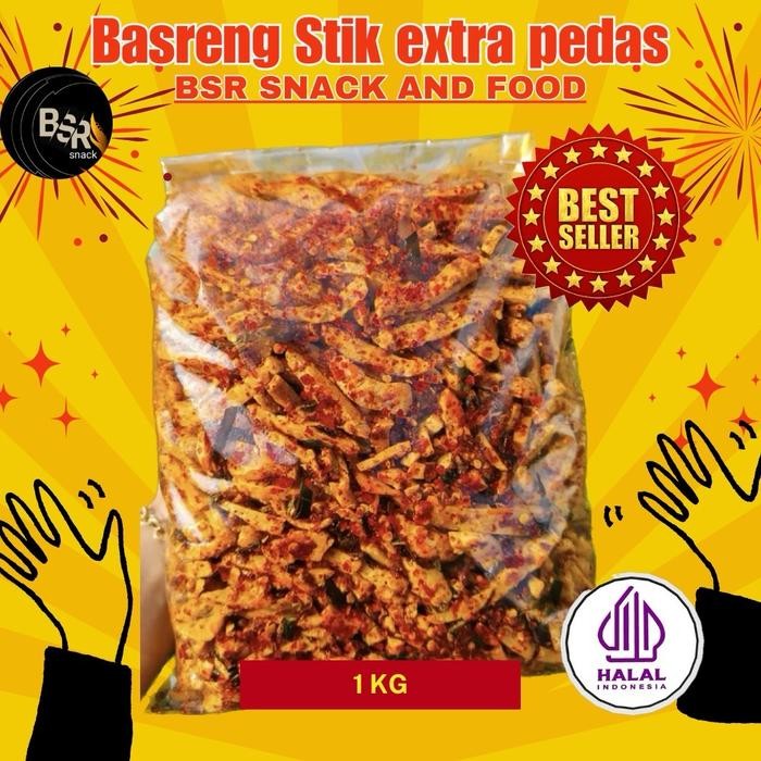 

flash sale basreng sultan 1kg pedas daun jeruk Makanan Snacks and Food Goreng cemilan basreng