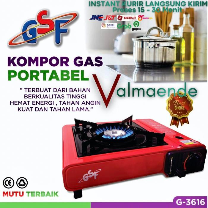 Kompor Gas Portable 2 In 1 Grill Pan Perlengkapan Bbq Lpg Gas Kaleng