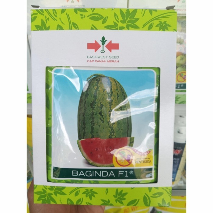 (Allthebest) Benih Semangka Merah BAGINDA F1 (380 Biji) - Bibit Cap Panah Merah