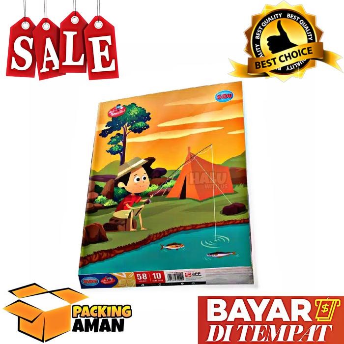 

ASLI (BISA ) PROMO 10 Pcs Buku Tulis Skola 58 Lembar / Buku Catatan / Buku Harian / Buku Bergaris