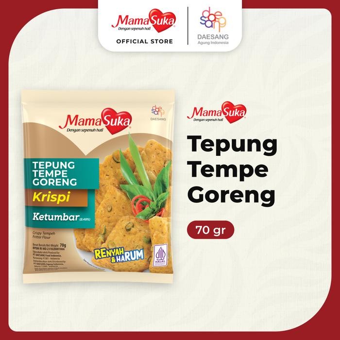 

MamaSuka - Tepung Tempe Goreng 70 gr (Sample tidak dijual satuan)