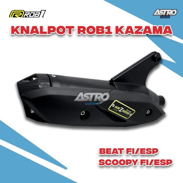 KNALPOT ROB1 KAZAMA BEAT FI ESP SCOOPY FI ESP BEAT KARBU SCOOPY KARBU VARIO 110 FI MIO M3 FINO