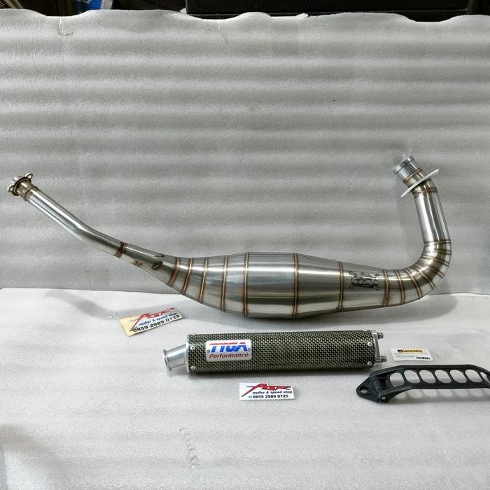 KNALPOT TYGA CARBON KEVLAR ORIGINAL PLUS PERUT AITECH NINJA R RR SS L TERLARIS