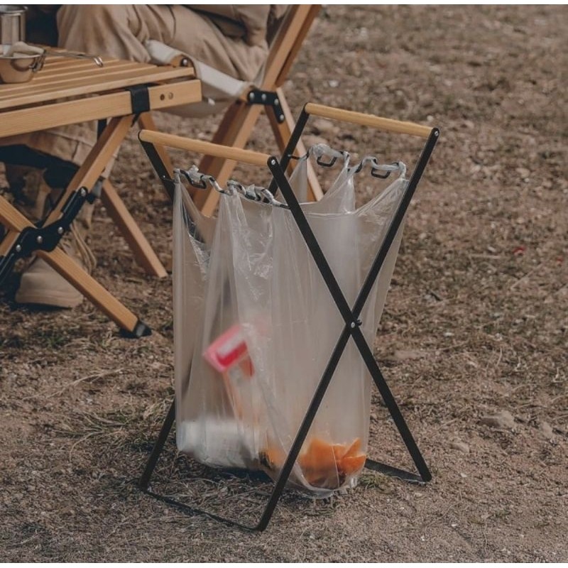rak tempat sampah lipat camping outdoor