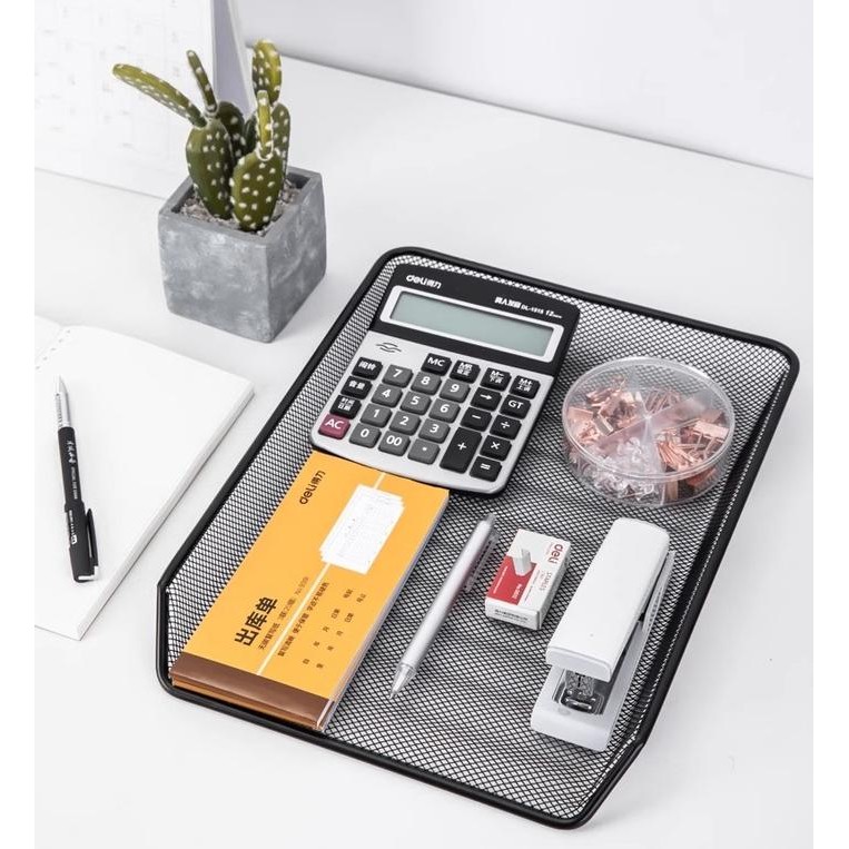 

Shenar, Rak Dokumen Kertas 4 Susun / Tempat File Dokumen Besi Hitam / Letter Tray / Paper Tray 4