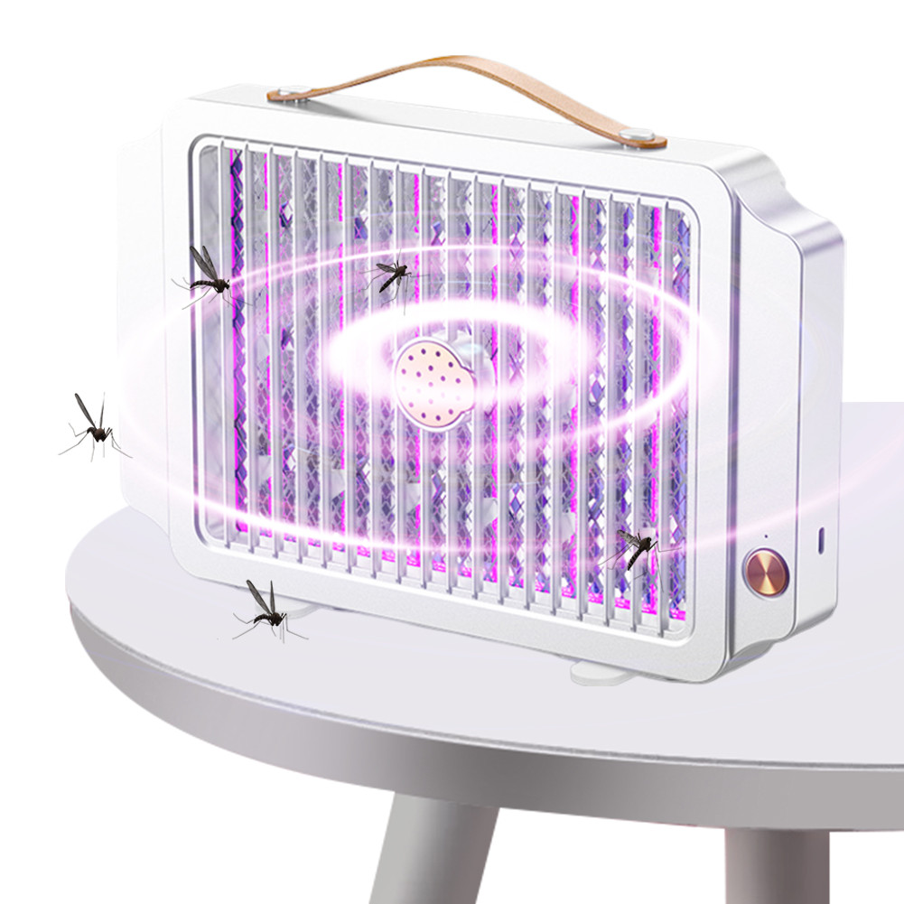 Mosquito Killer Lamp Usb Rechargeable Electric Mosquito Zapper 1200Mah Desktop Mosquito Killer For