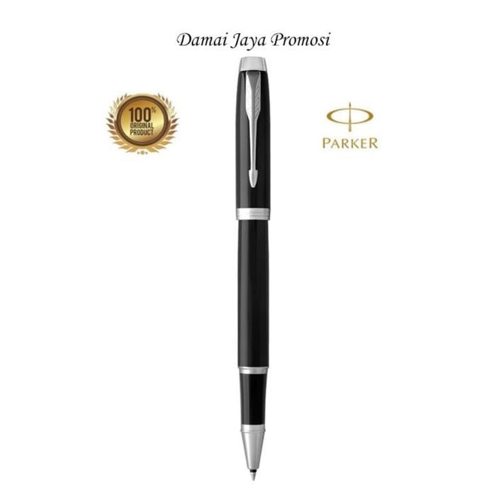 

Bentley - Pulpen Parker Mewah Original Im New Black Chrome Trim Rollerball (Ct)