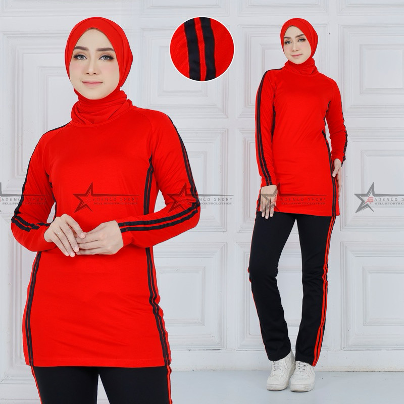 Setelan Bsju Prempuan Bju Olahraga Terbaru 2025 Baju Outfit Setelan Kaos Wanita Satu Stel Pakean Per