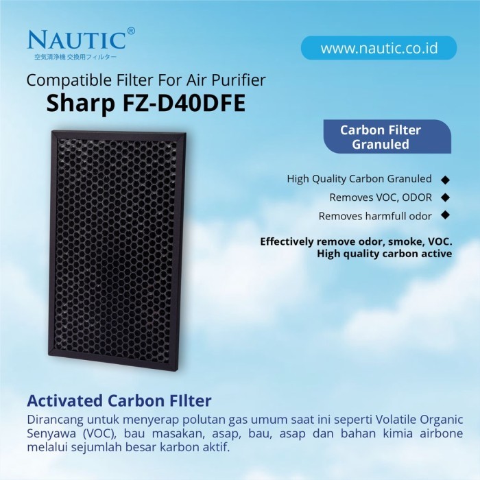 Berkualitas Hepa Filter Replacemen For Sharp Fz-D40Hfe Kc D40 Kc D40Y Kc G40