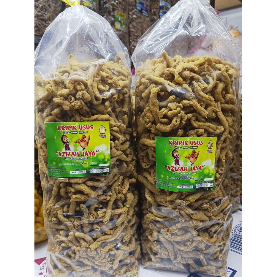 

Keripik Usus Crispy 1kg Kripik Usus Ayam Renyah Asin Gurih Usus Krispy Kriuk Keripim Usus Original