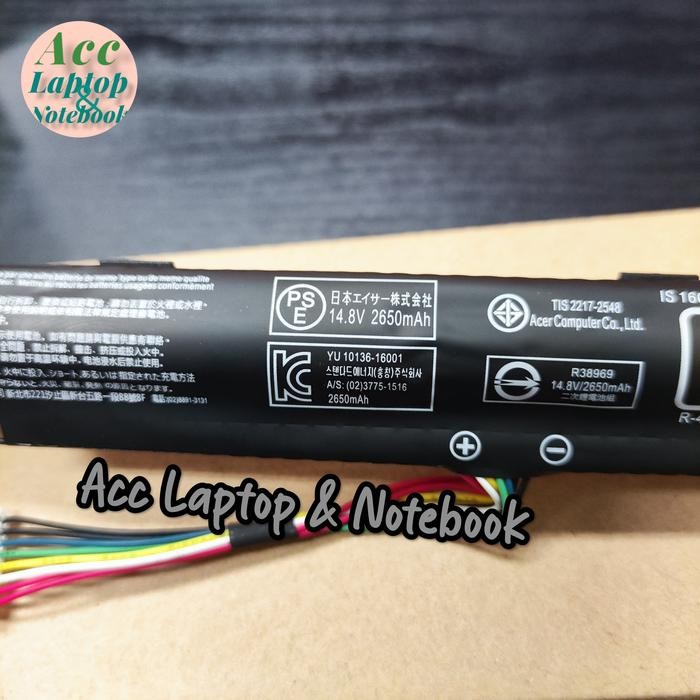 Original Baterai Acer Aspire E14 E5 475 475G 475G-541U 475G-38LQ