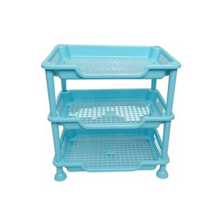 Rumahleha Rak Segi Empat Plastik Serbaguna 2 Susun Dan 3 Susun Tempat Penyimpanan Alat Tulis Obat