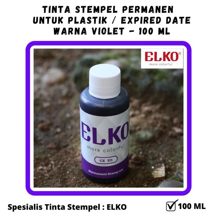 

Victory - Tinta Stempel Permanen Plastik Expired Date Warna Violet - Elko 100 Ml