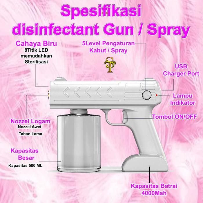 Nano Spray Gun Disinfektan / Spray Gun Portable Wireless Sterilizer #Gratisongkir