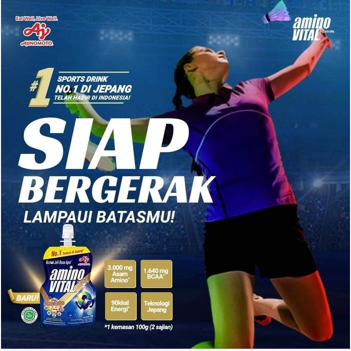 

JTTOP" AMINOVITAL SPORT GEL JELLY UNTUK STAMINA ENERGY LARI SEPEDA OLAHRAGA