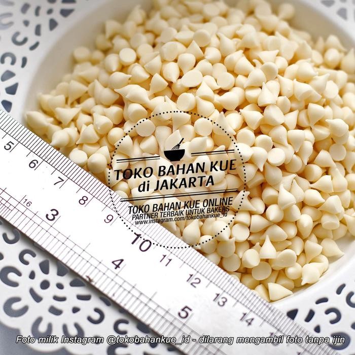 

JTTOP" COKELAT PUTIH WHITE CHOCOLATE CHIP CHOCO CHIPS TULIP COKLAT 500 GR