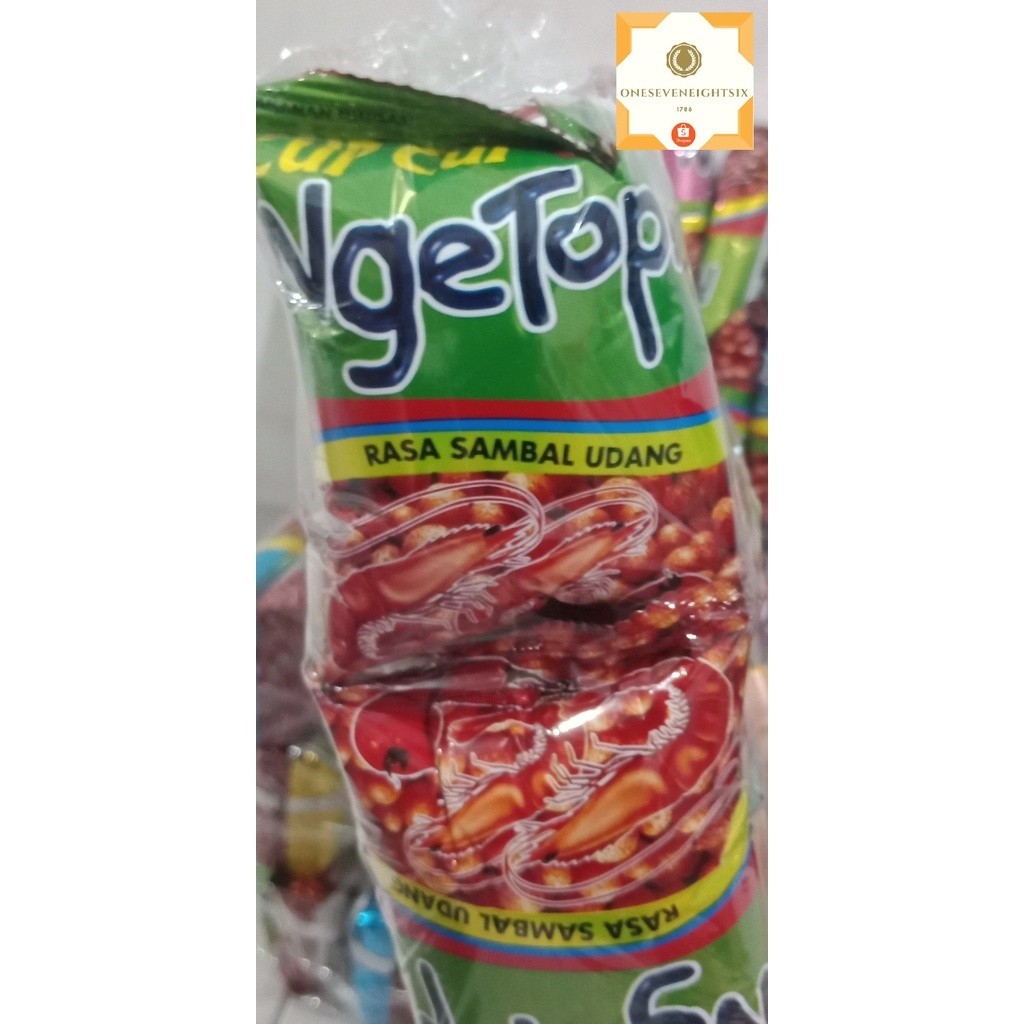 

Mamam_Asoy Snack Jadul Kerupuk Cup Cup Ngetop Sambal Udang 1 Bal Isi 20 Bungkus Kecil /Snek Pilus