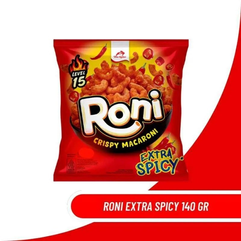 

Mamam_Asoy [ Jso ] Roni Crispy Macaroni Dua Kelinci Renceng Isi 10 X 28Gr Extra Spicy Roasted Corn