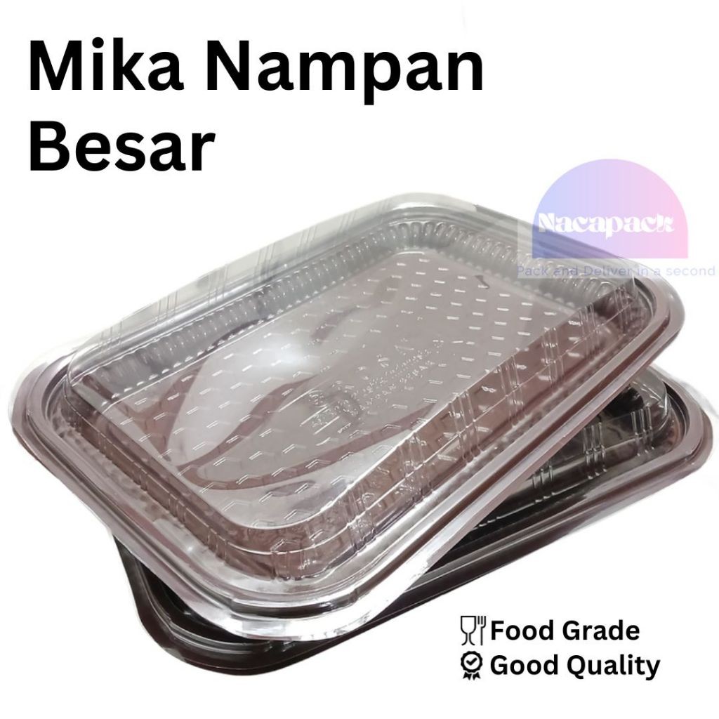 (Homelytouch Nampan Mika Jumbo Tray Nampan Plastik Nampan Kue Hantaran