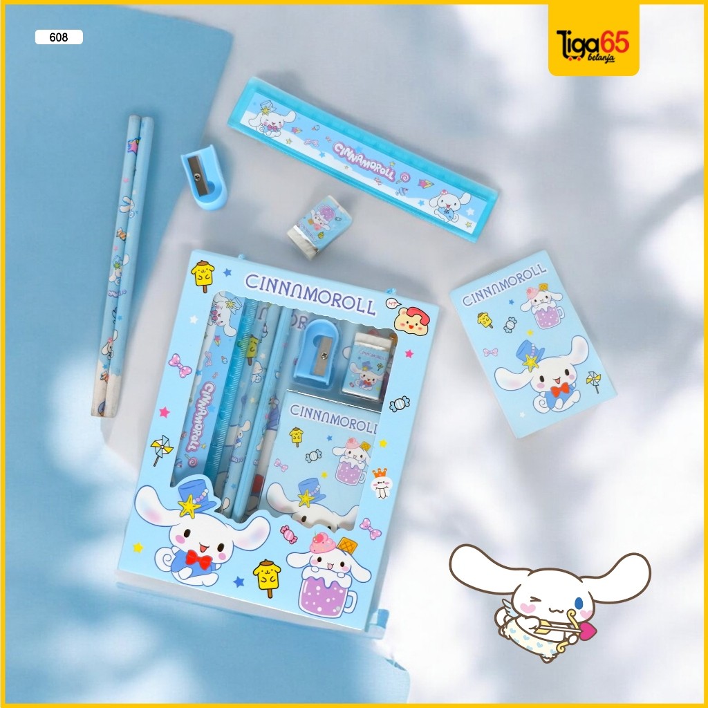 

Bingkisan Hampers Ulang Tahun Anak / Souvernir Hadiah Kado Lomba / Paket Alat Tulis Cinnamonrol 608