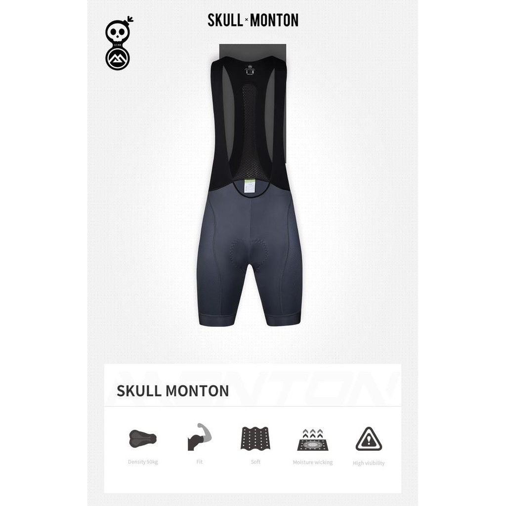 Celana BIB MENS Monton Urban Skull Monton Gray / BIB