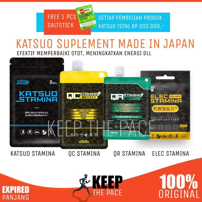 

Katsuo stamina, QC stamina, QR stamina, elec stamina protein nutrisi pelari natural running