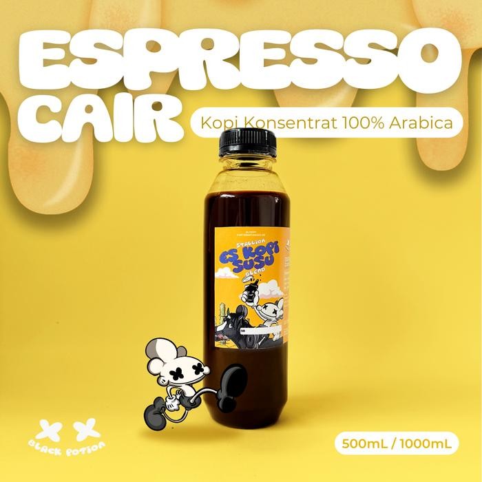 

Espresso Cair Kopi Konsentrat Full Kopi Arabica (Stallion Blend)