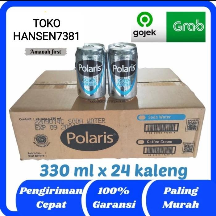 

Per KARTON POLARIS SODA WATER air soda tawar isi 24 kaleng 330 ml