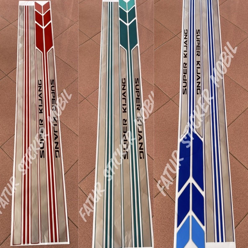 Stiker mobil kijang super/Sticker Lis body Kijang Super long