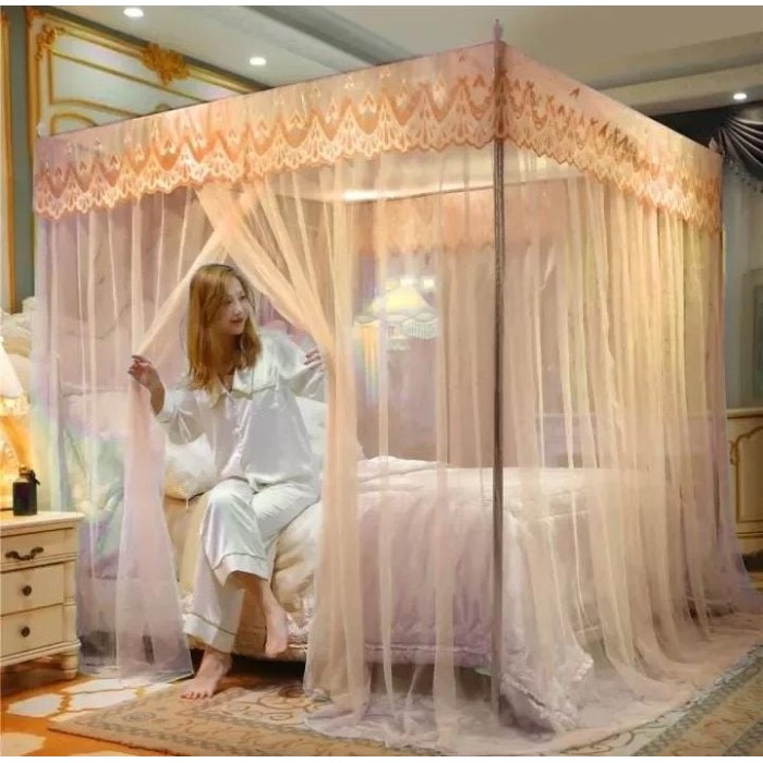 Kelambu Tempat Tidur Dewasa 200x200 / 200x180 / 200x160