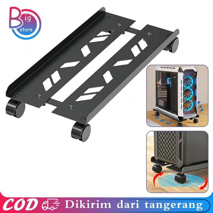 Tray CPU Komputer Universal Dudukan CPU Komputer Tray Komputer Rotasi 360 Derajat Rak CPU Komputer