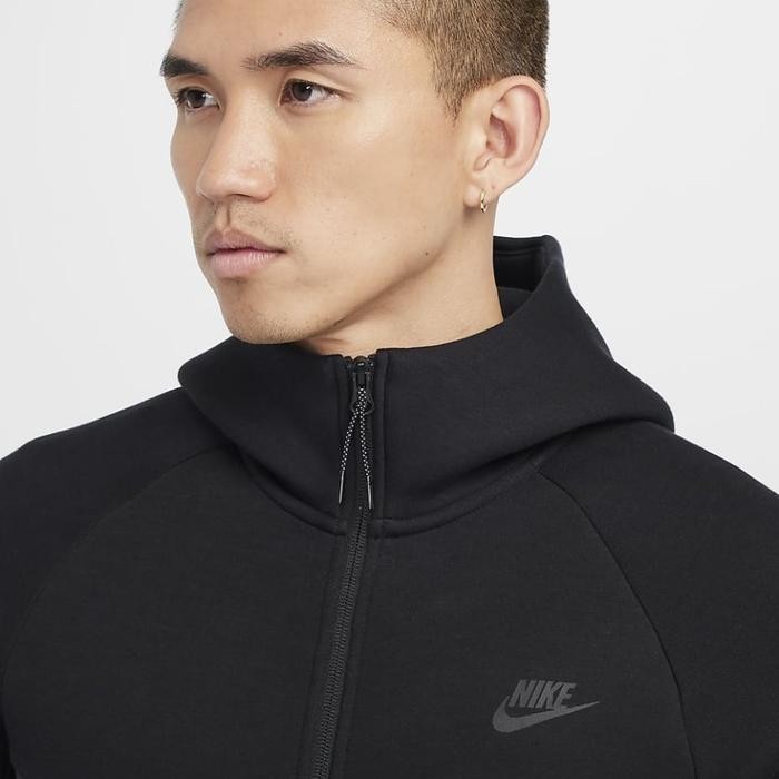 Terlaris Jaket Hoodie Lari Pria Nike Tech Fleece Full Zip Windrunner Hoodie Mens Hv0950-010 Original