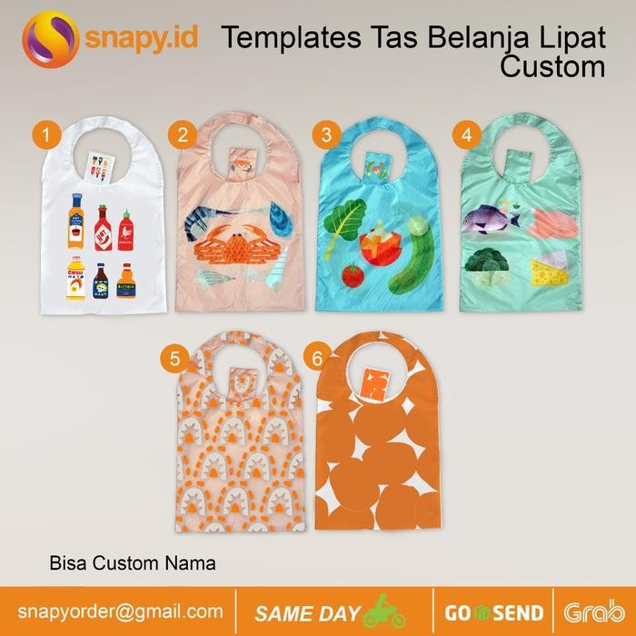 PREMIUM TAS BELANJA LIPAT CUSTOM MURAH