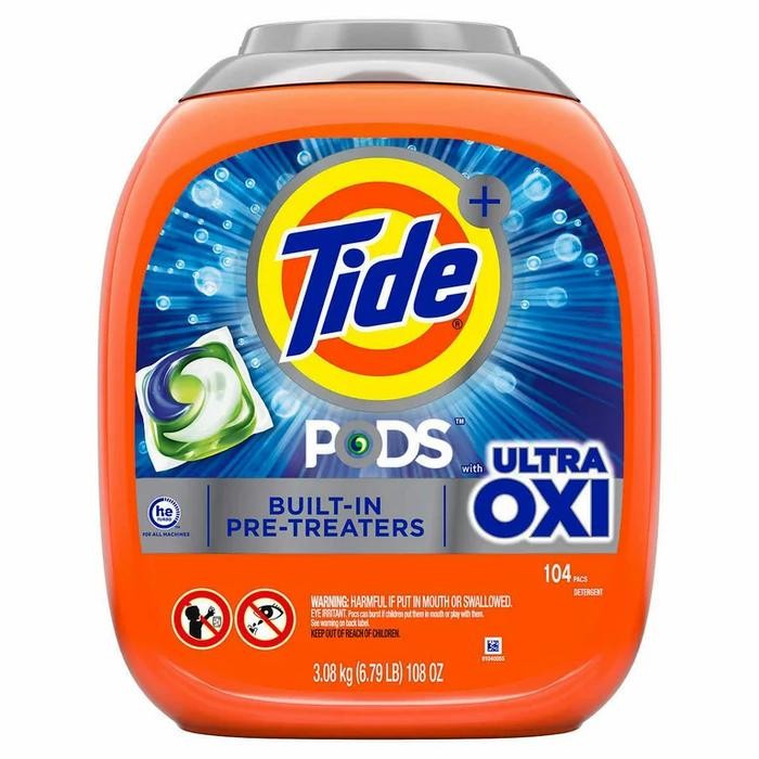 PREMIUM Tide Pods Ultra OXI 4in1 104 Laundry Detergent Capsulse