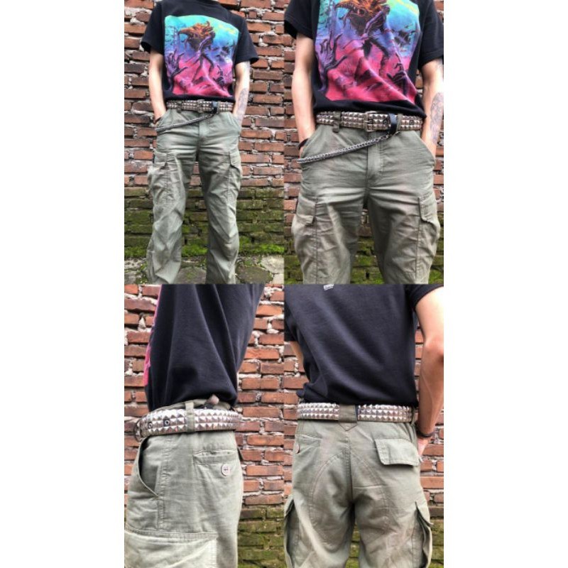 Belt spike punk / Gesper spike punk / Sabuk spike punk rock / Ikat pinggang