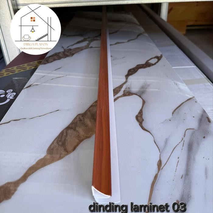 PREMIUM list plafon Pvc Diameter 4cm,, list Siku dan List U golden plafon