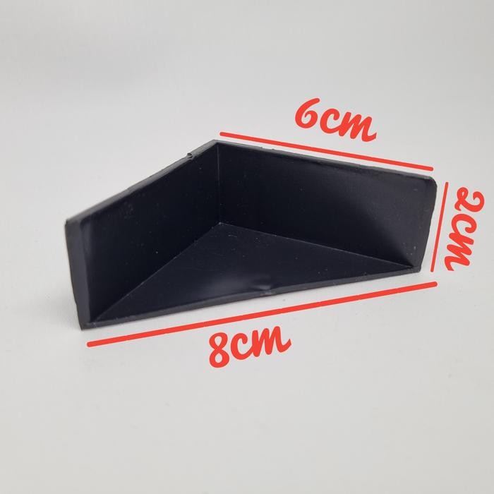PREMIUM Siku plastik packing / pelindung sudut warna hitam