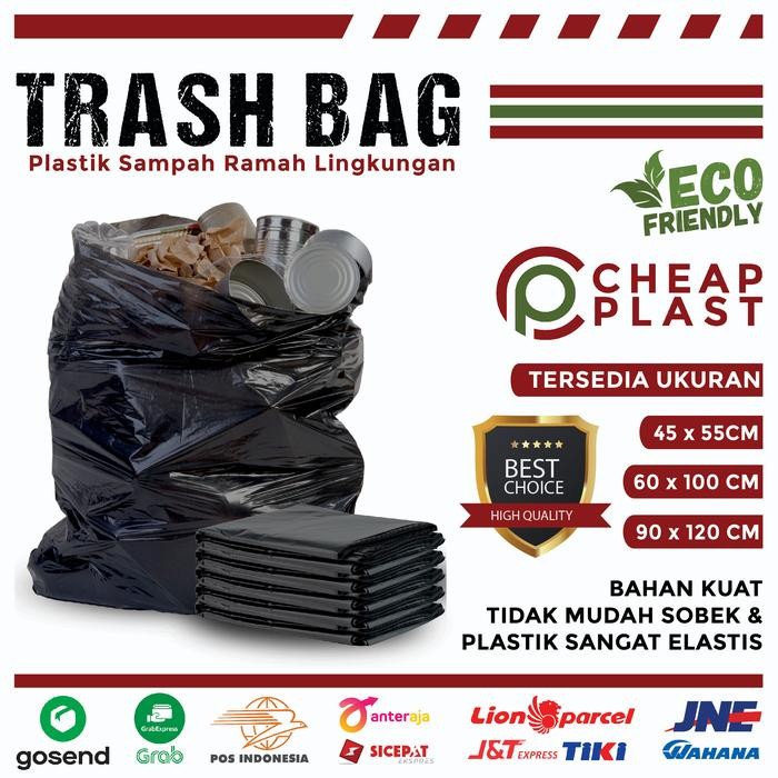 PREMIUM Plastik Sampah,Plastik Hitam,Kantong Plastik Sampah 90x120