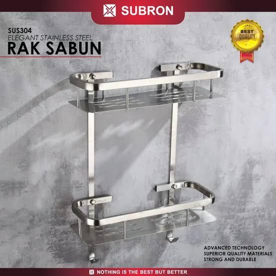Terlaris Rak Sabun Datar Stainless 304 / Rak Sabun Sudut Stainless 304