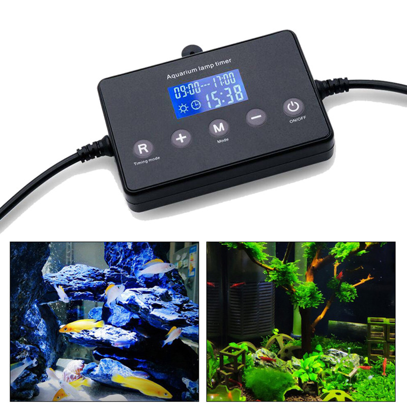 Aquarium Light Controller 4 Modes Sunrise Sunset Aquarium Dimmer Led Light For Fish Tank Lamp Timer