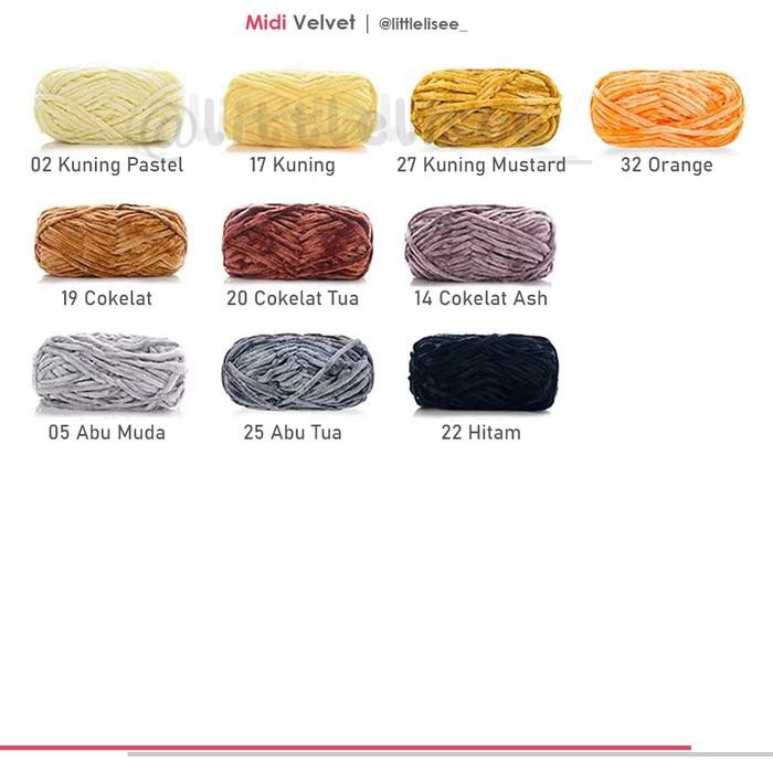 Benang Rajut Beludru Premium / Velvet Yarn MIDI