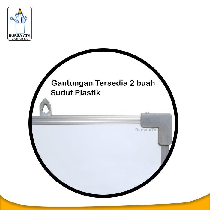 

Bricks - Papan Tulis Magnetic Whiteboard Gantung 60X120 Spidol H,M,B Mgt, Hpsn