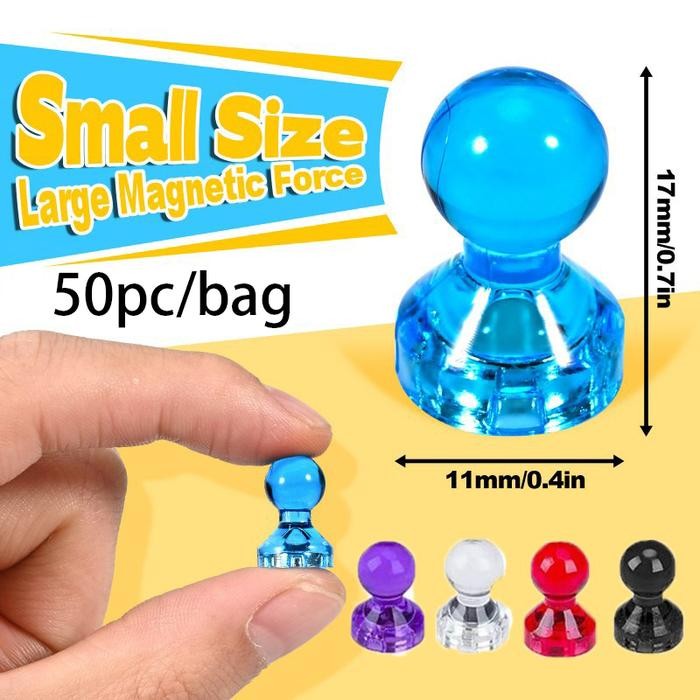 

Bricks - Isi 50 Pin Magnet Neodynium Memo Kulkas Magnetic Papan Tulis Whiteboard