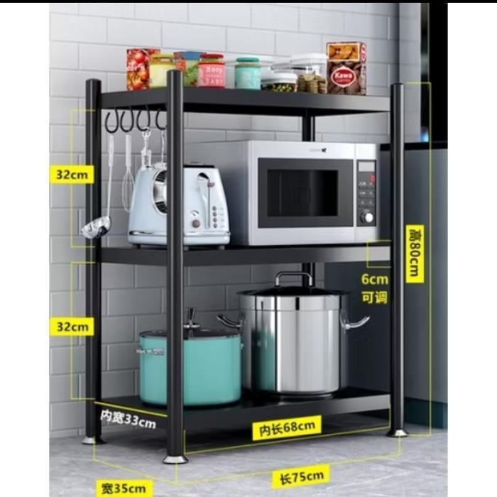 Rak Microwave Susun Rak Dapur Rak Minimalis Rak Oven Microwave