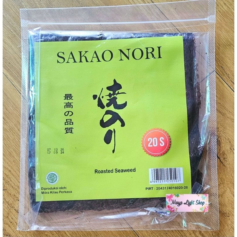 

Desyallshop Nori Sushi 20 Lembar Nori Rumput Laut Sushi Nori Java Sakao Seaweed Rumput Laut Bento