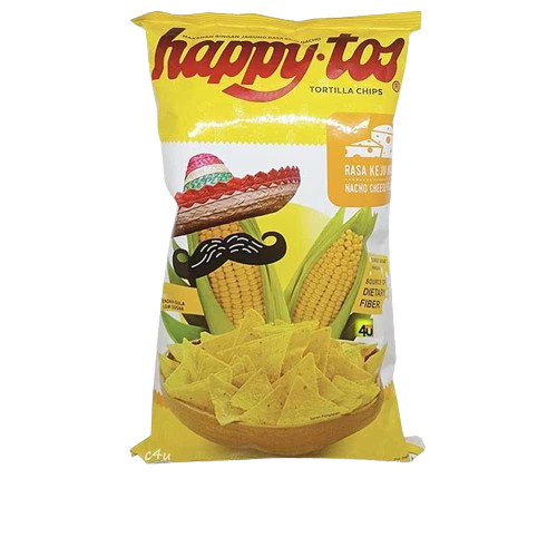 

Andrianbijaksana Happytos Snack Tortila Chips Merah , Kuning , Biru , Hijau 140 Gram Keripik Jagung