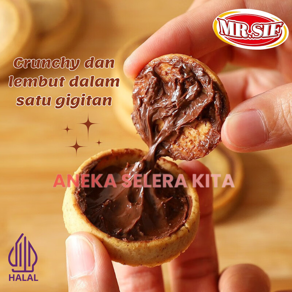 

Andrianbijaksana Swiss Gold Hazelnut Chocolate & White Chocolate Biscuit / Hazelnut Coklat Biskuit
